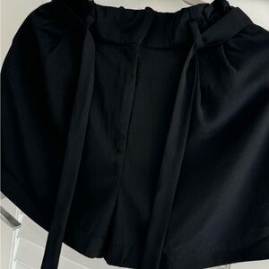 Black Skirt with Tie Details